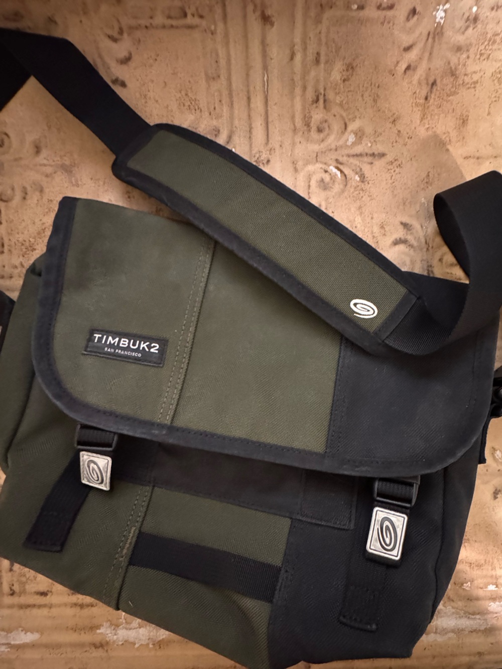 Timbuk2 Olive Green and Black Classic Messenger Bag